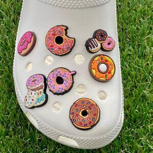 7 Donut Shoe Charms Bundle